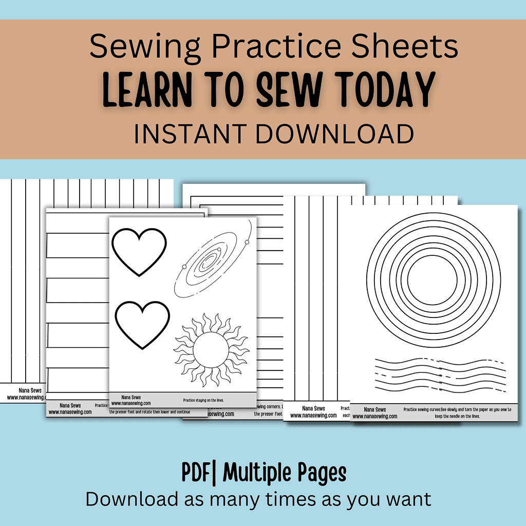 sewing practice sheets