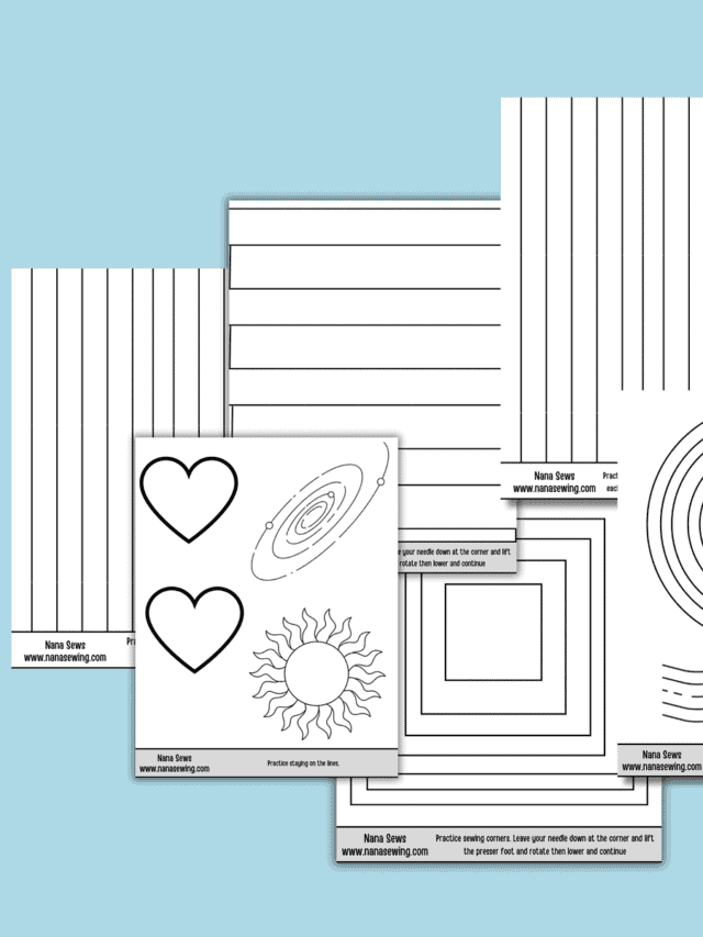 sewing practice sheets