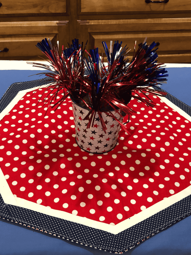 Octagon Dining Room Table Centerpieces: Easy Sewing Project in 1 hour