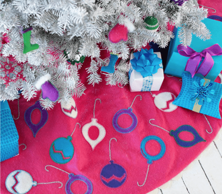 Image for Felt Ornament Christmas Tree Skirt