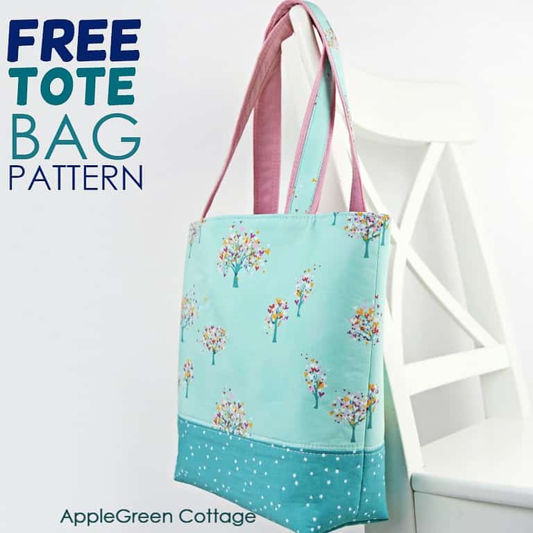 13 Free Tote Bag Patterns-Easy to Sew - Nana Sews