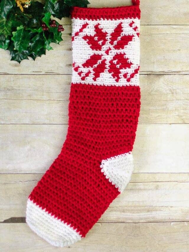 Crochet Christmas stocking