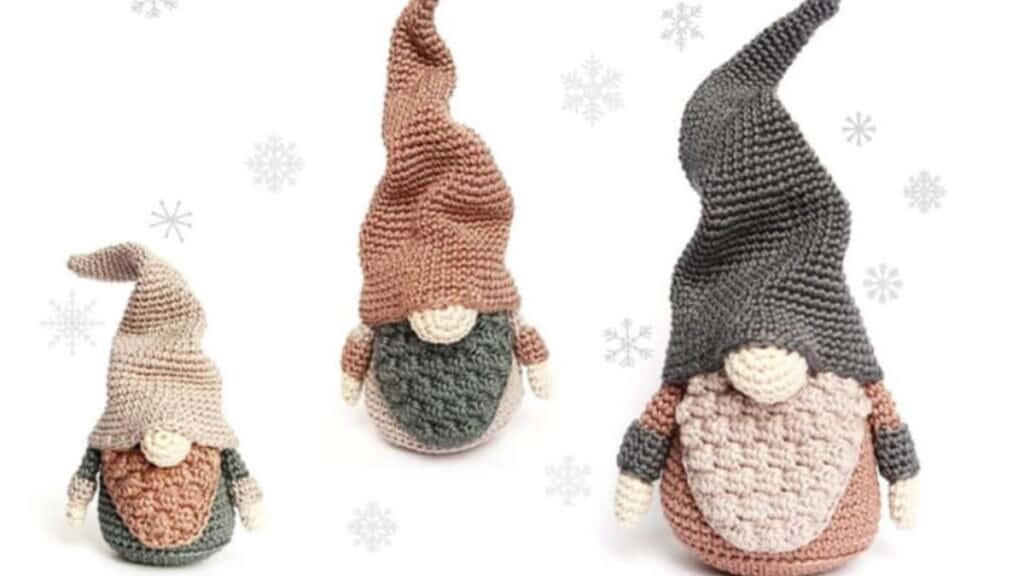 Fall crocheted gnomes.