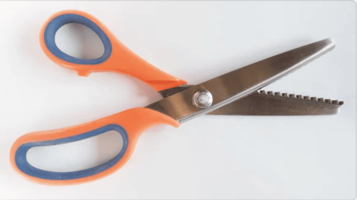 Pinking Shears for Fabric Pinking Sewing Fabric shears Zig Zag Sewing  scissors, Heavy Duty, Sharp and Durable Blade, Nice Clean Cutting,  Comfortable