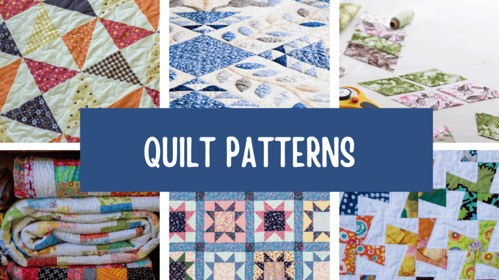 photo of quilt patterns with the words in the middle