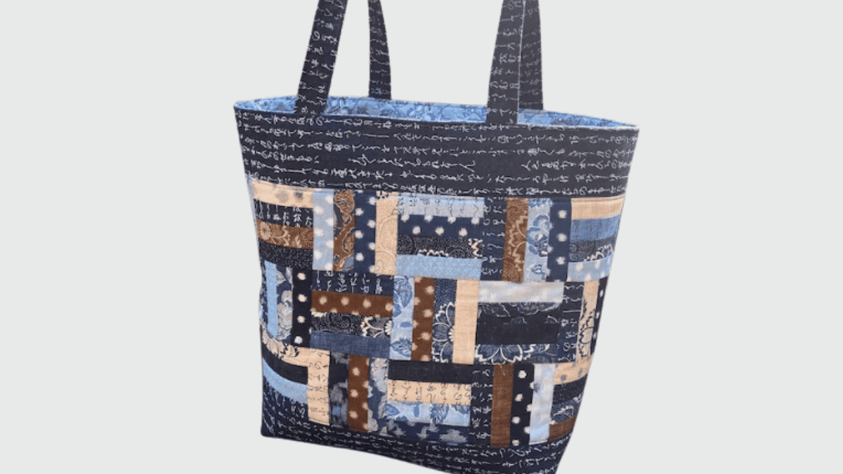 Quilting Tote Bag Patterns made from charm pack
