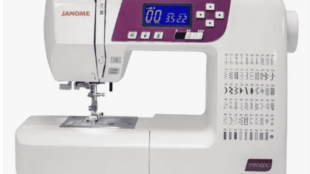 janome sewing machine reviews including the Janome 3160QDC-G machine
