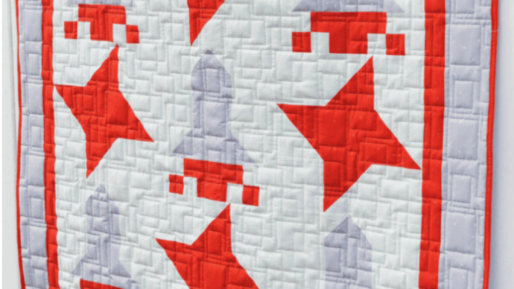 stars and rocket ships part of the free 3 yard quilt patterns
