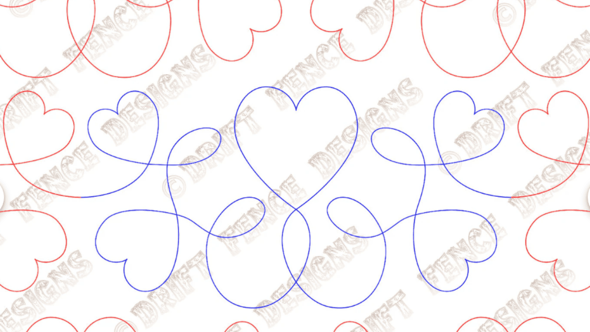 hearts quilting design patterns