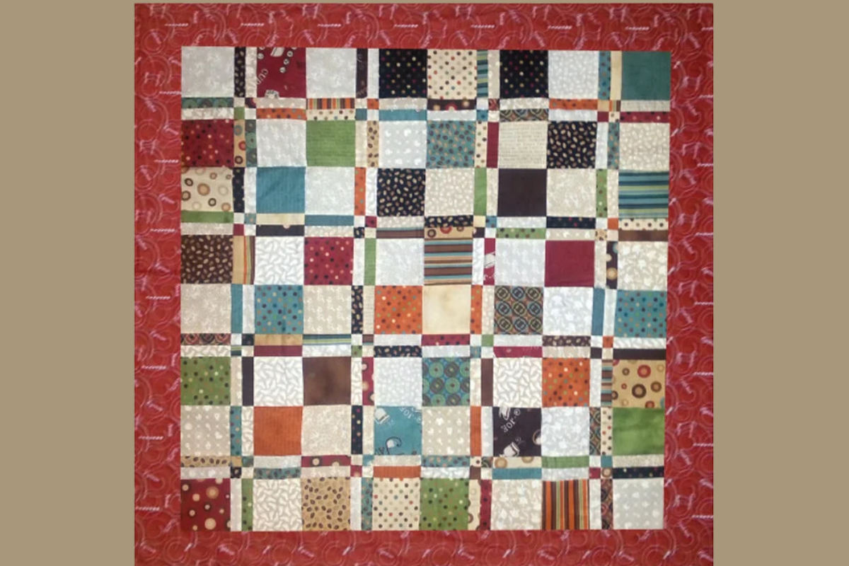 Red Patch Pattern Disappearing 4 Patch Quilt Pattern Ideas - Nana Sews